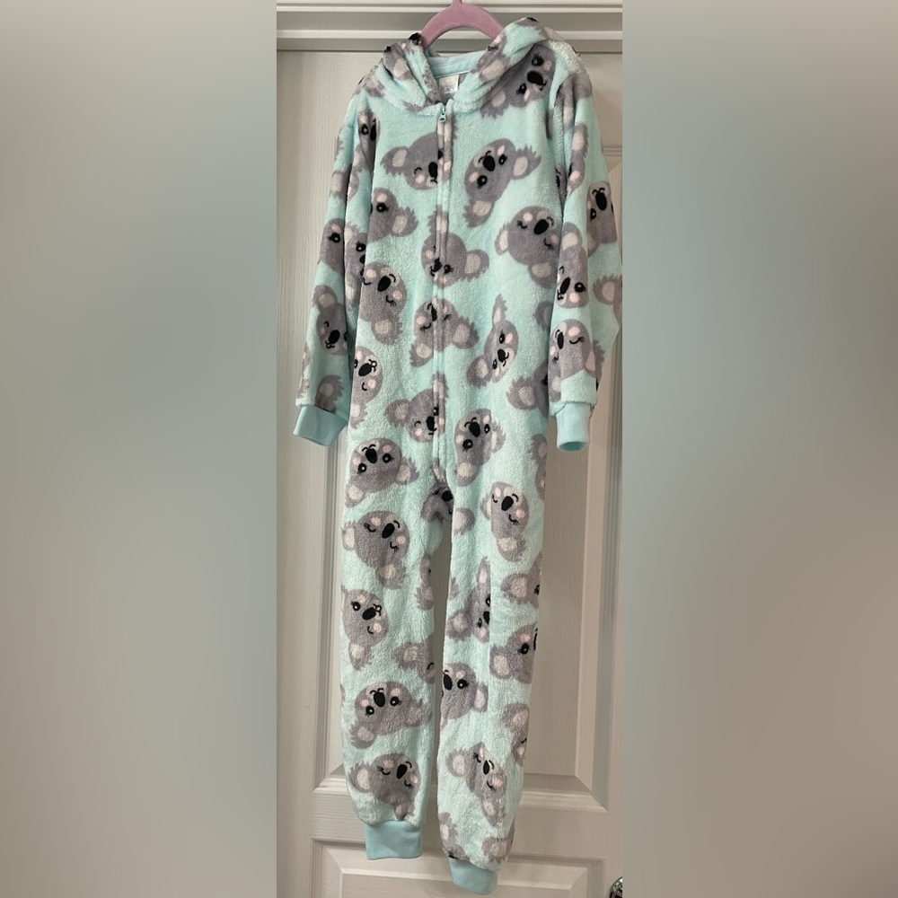 NEW-Children’s Place- Koala Bear, Pajamas with Zipper and Hood, Size Small 5/6